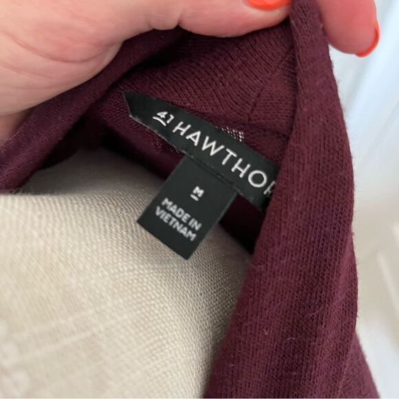 41 Hawthorn Maroon Sleeveless Cross Top Size Medium - Picture 4 of 4